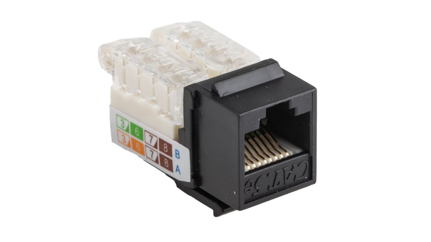 Konektor RJ45 Cat5e, Přímý, Kabelová montáž, Samice