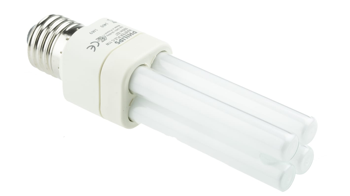 E27 Tubular Shape CFL Bulb, 11 W, 2700K, Warm White Colour Tone