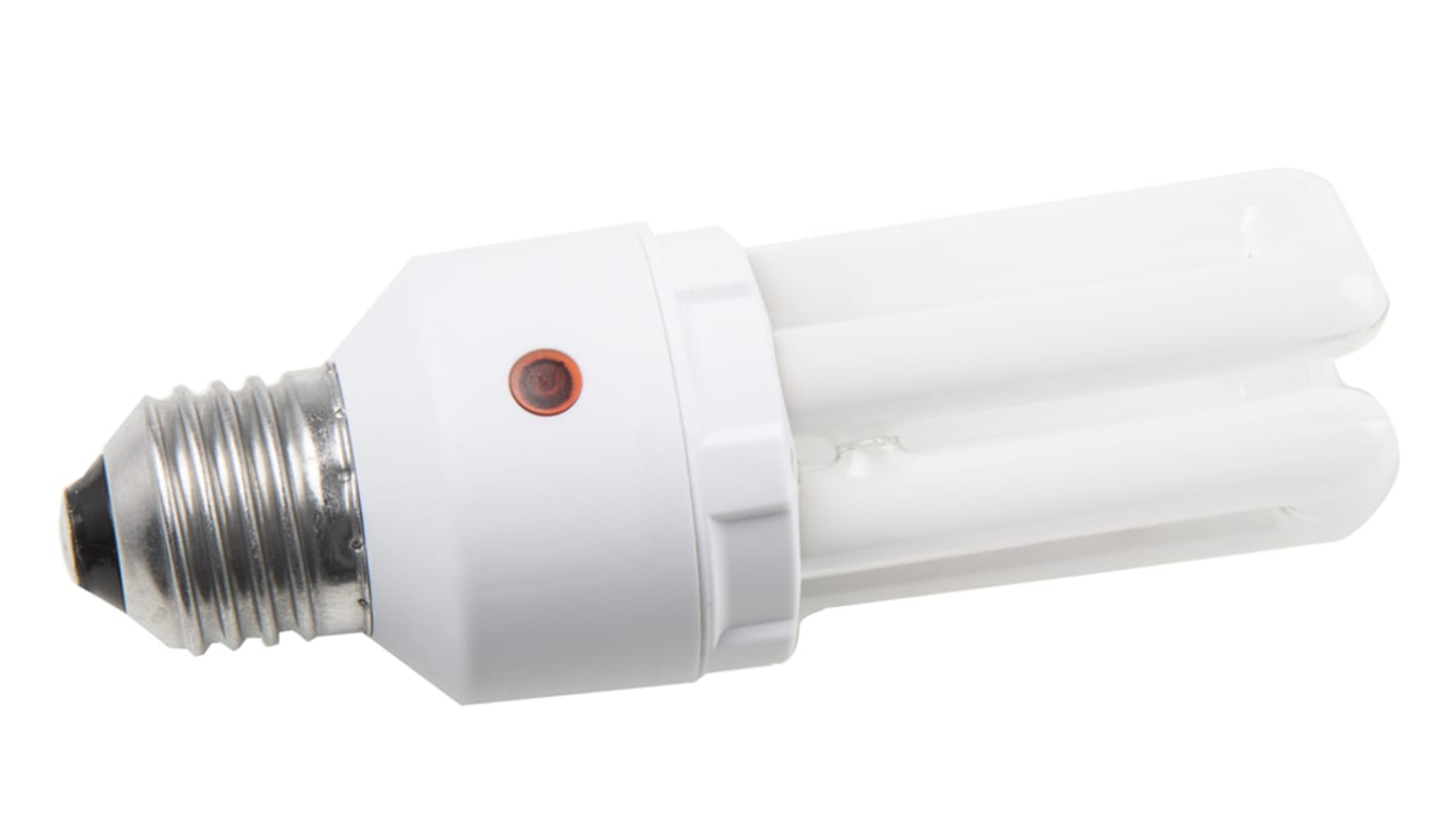 Lampadina fluorescente Osram con base E27, 15 W, 2700K (Bianco caldo), forma A 4 tubi