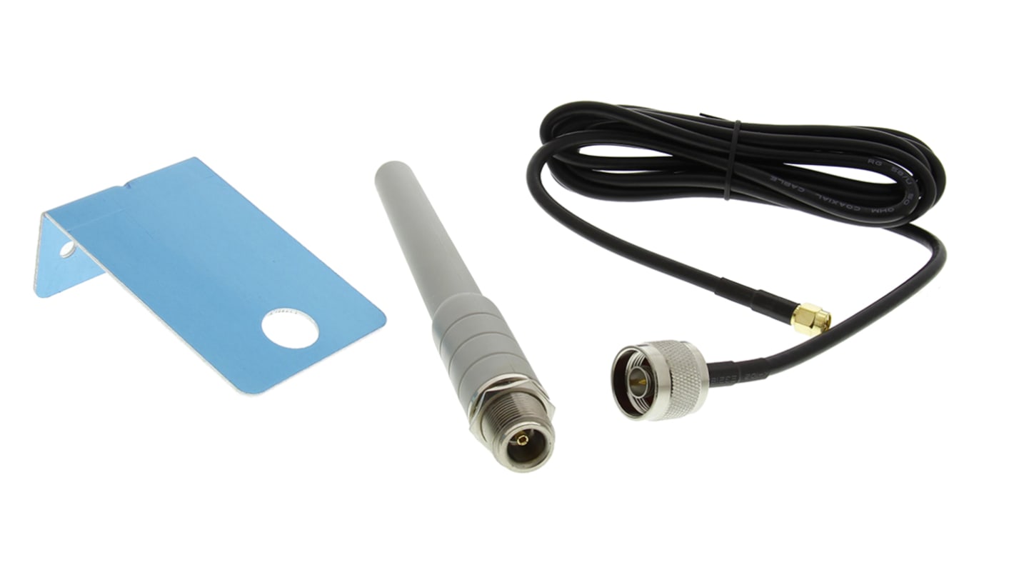 Antena RFID RF Solutions ANT-433WM3-SMA Orificio pasante/atornillado Látigo, SMA 3dBi ISM Band, UHF RFID ANT-433WM3