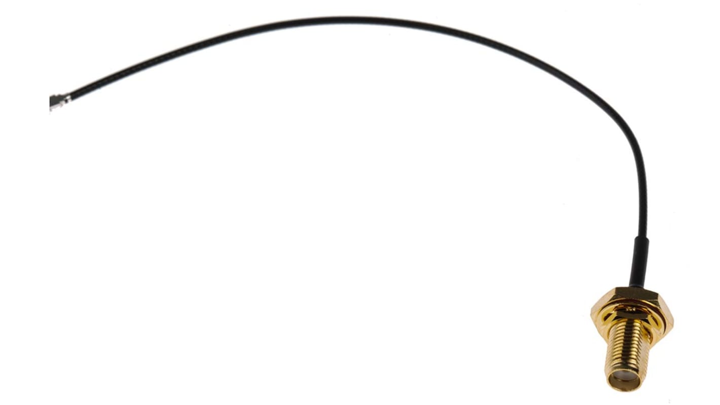 Câble coaxial RS PRO, RF, SMA, / U.FL, 150mm, Noir