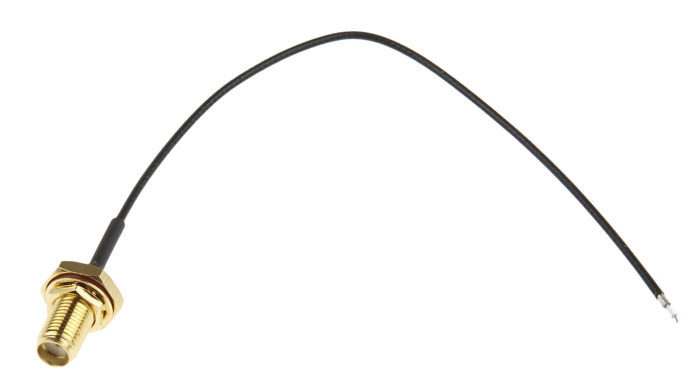 Câble coaxial RS PRO, SMA pré-câblé, 150mm, Noir