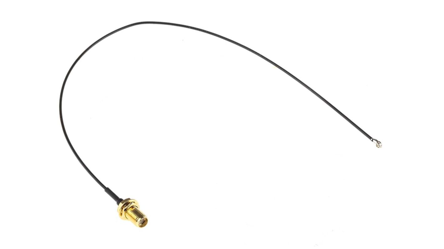 Câble coaxial RS PRO, RF, SMA, / U.FL, 300mm, Noir