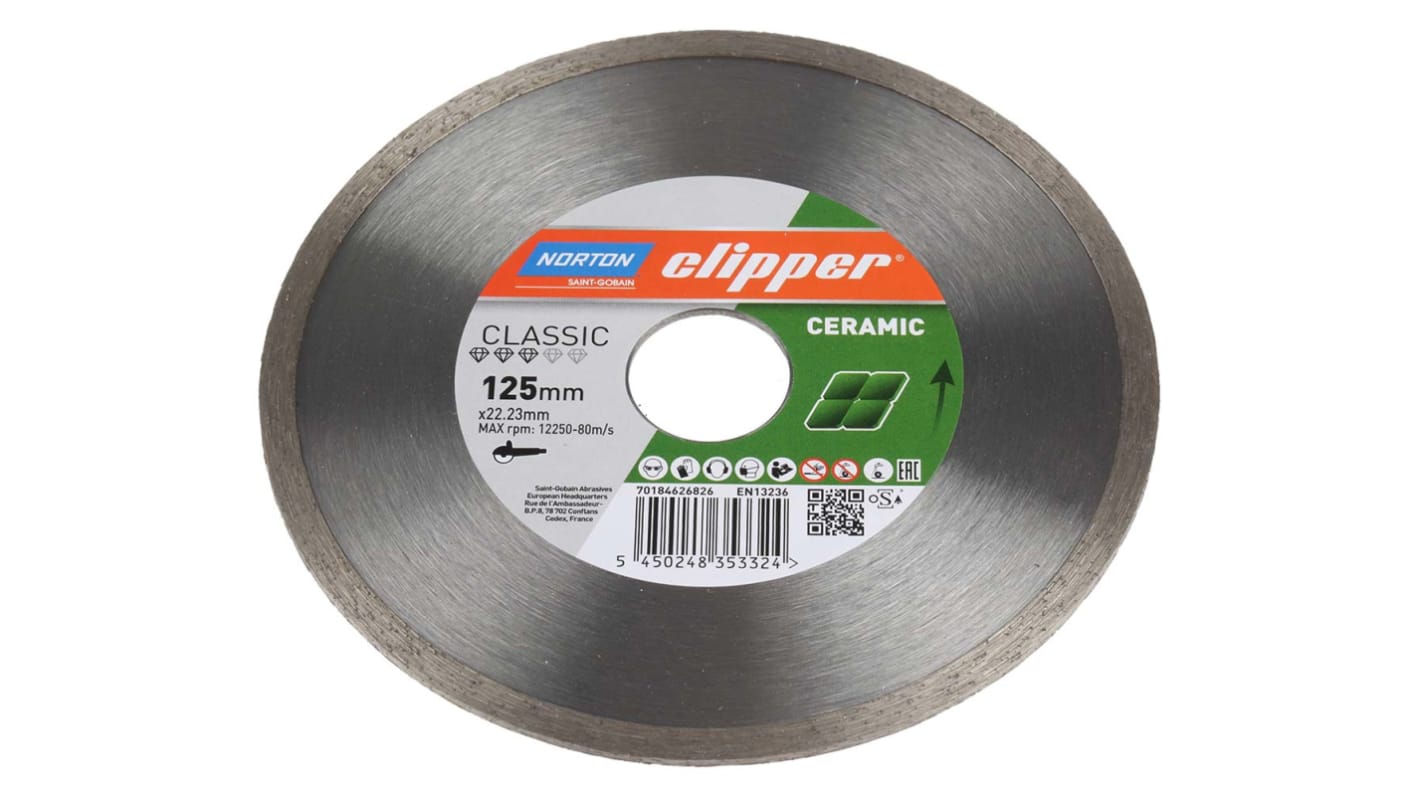 Disque abrasif Norton Ceram, Ø 125mm, par 1