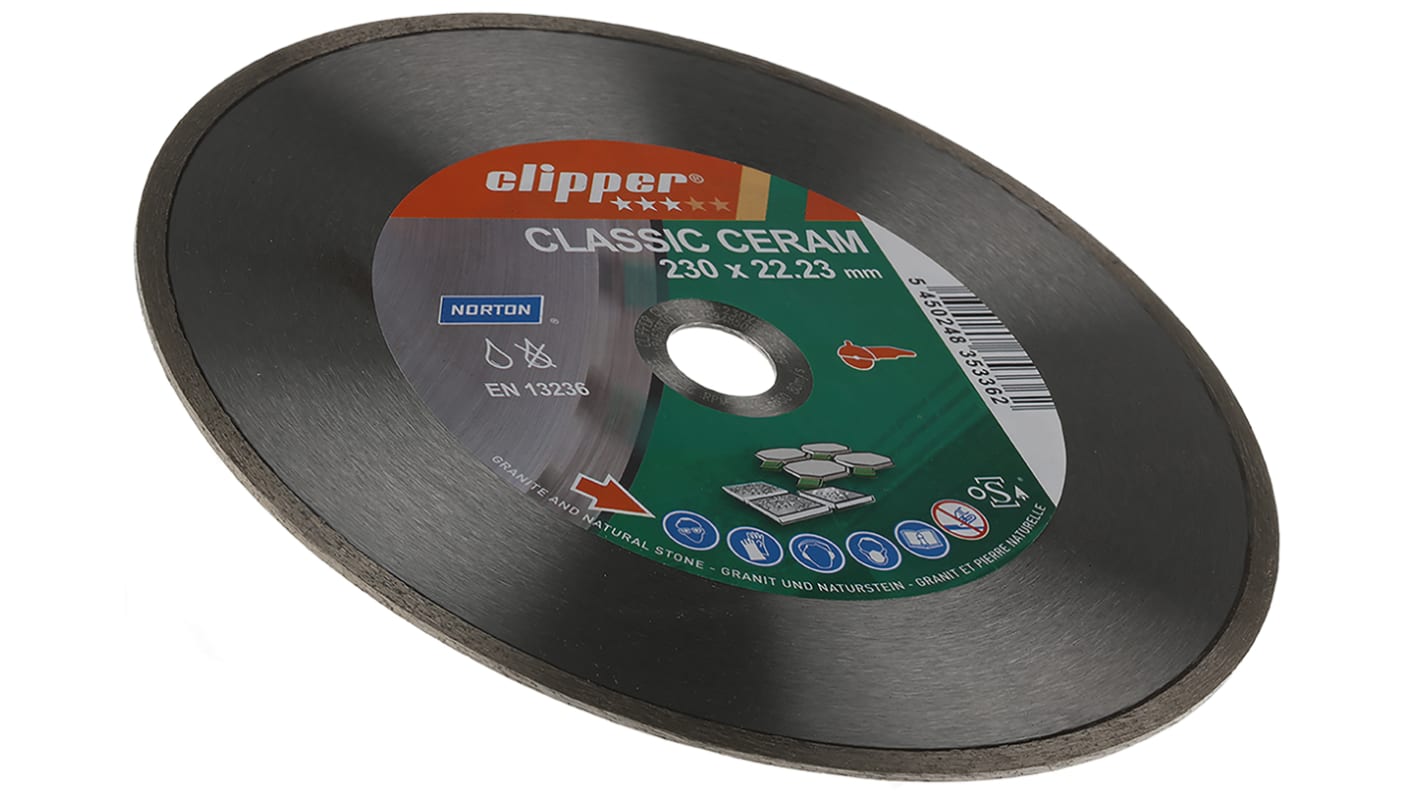 Norton Ceramic Cutting Disc, 230mm x 1.2mm Thick, Ceram, 1 in pack