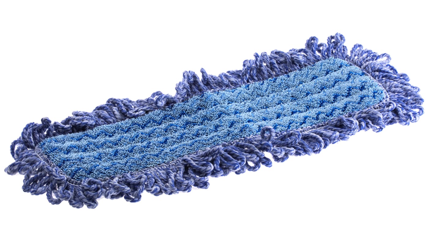 Rubbermaid Hygen Mikrofaser-Ersatzmopp, Blau, Velcro, zur Verwend.mit HYGEN-Rahmen und -Griff
