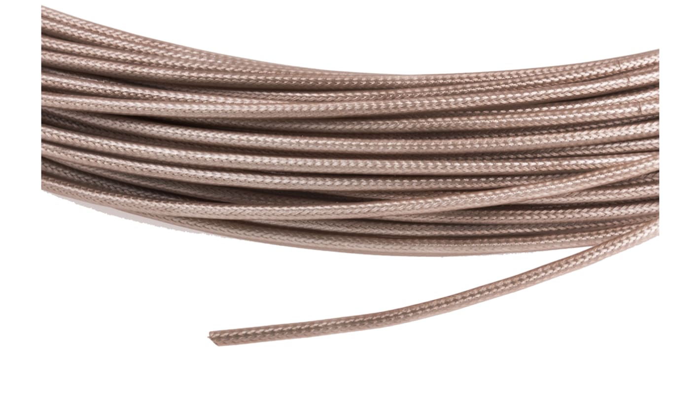 RS PRO RG178 Koaxialkabel, Verlegekabel, 50 Ω, 25m, Aussen ø 1.8mm, Braun