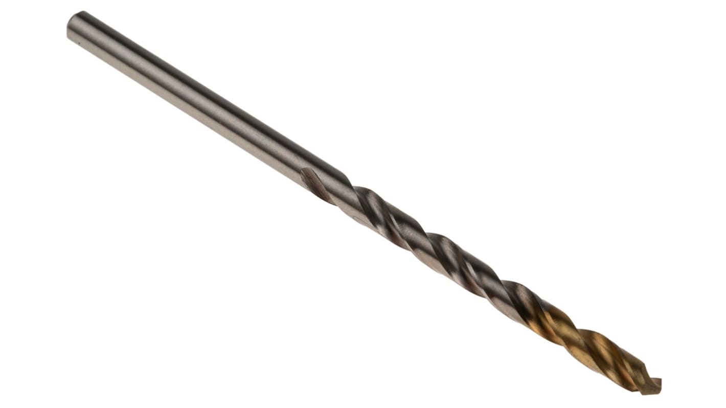 Dormer A002 Series HSS-TiN Twist Drill Bit, 3.1mm Diameter, 65 mm Overall