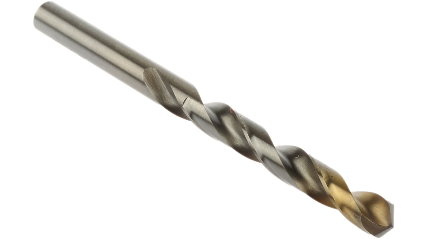 Dormer A002 Series HSS-TiN Twist Drill Bit, 9.5mm Diameter, 125 mm Overall