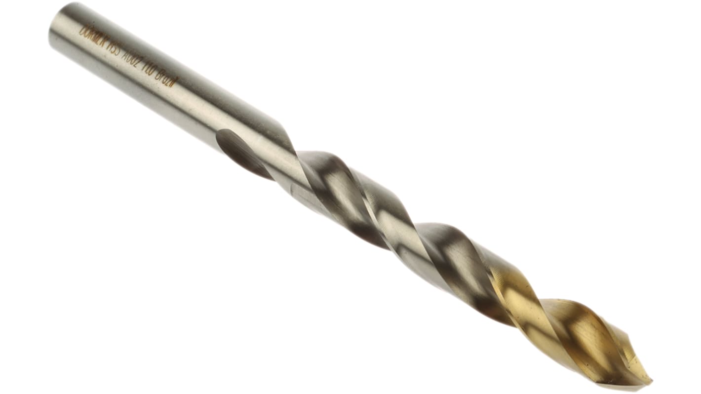 A00211.0 Dormer A002 Series HSSTiN Twist Drill Bit for Steel, 11mm