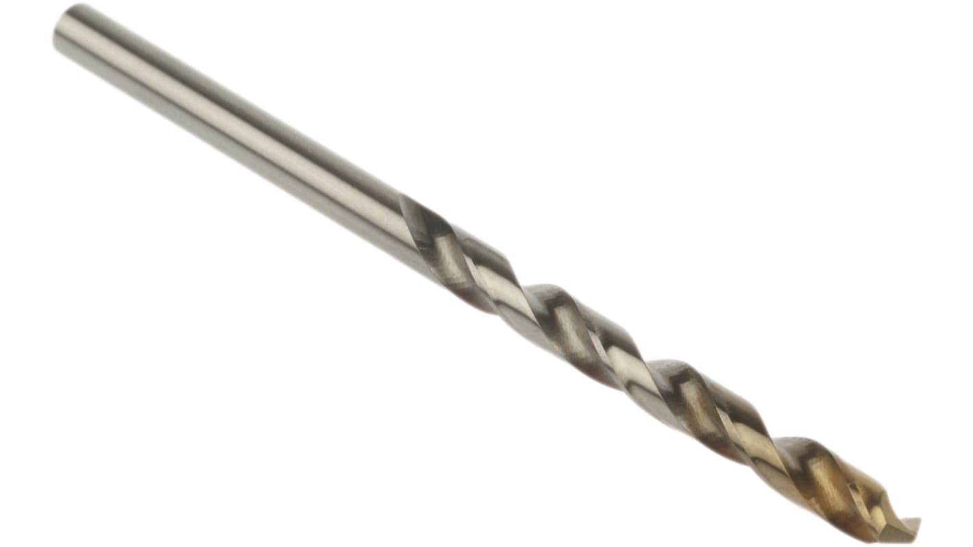 Dormer A002 Series HSS-TiN Twist Drill Bit, 4mm Diameter, 75 mm Overall