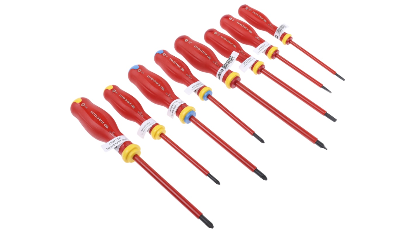 MOD.AT1VE Phillips; Pozidriv; Slotted Insulated Screwdriver Set