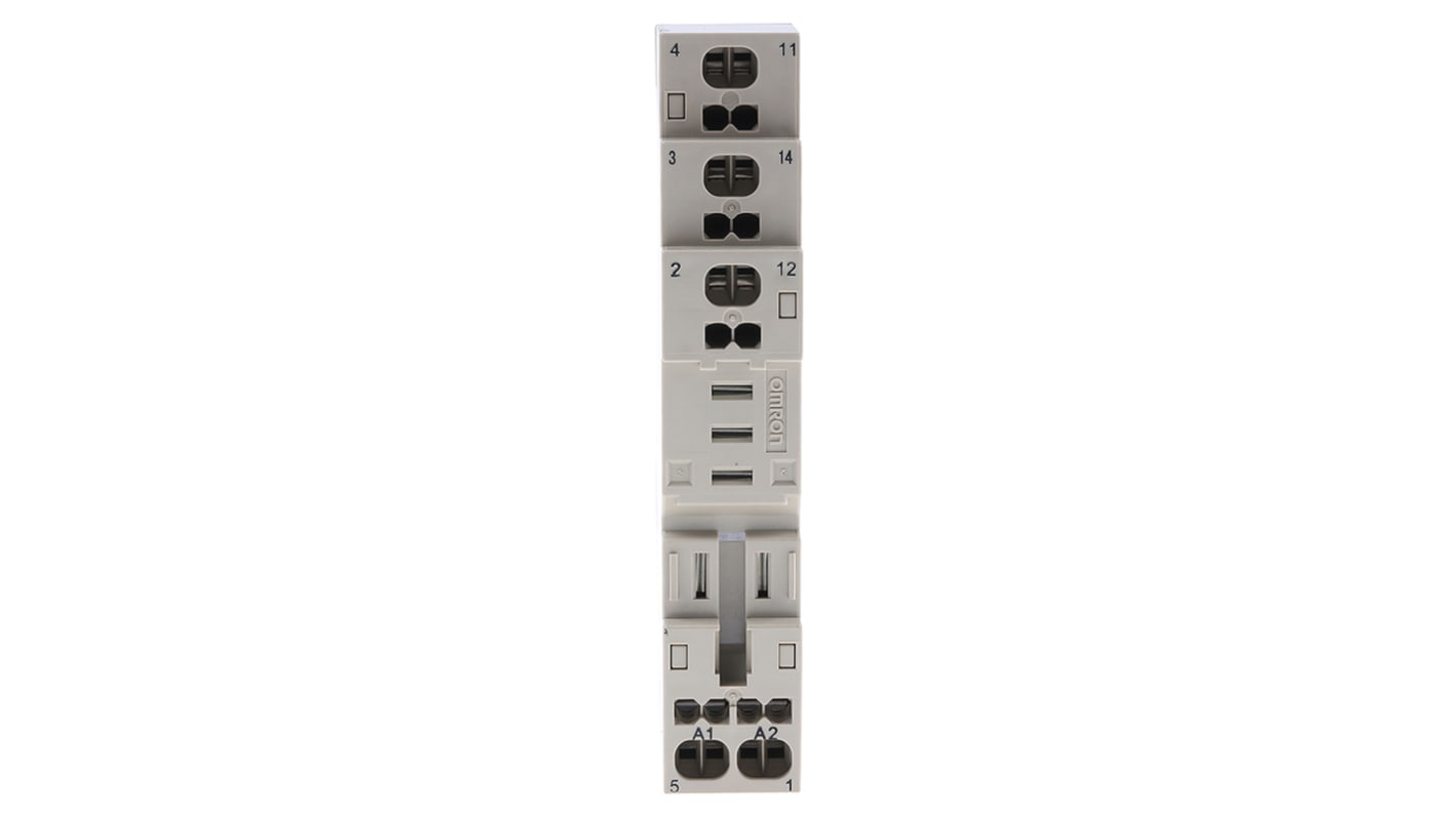 Support relais Omron 5 contacts, Rail DIN, 440V c.a., pour Série G2R-1-S