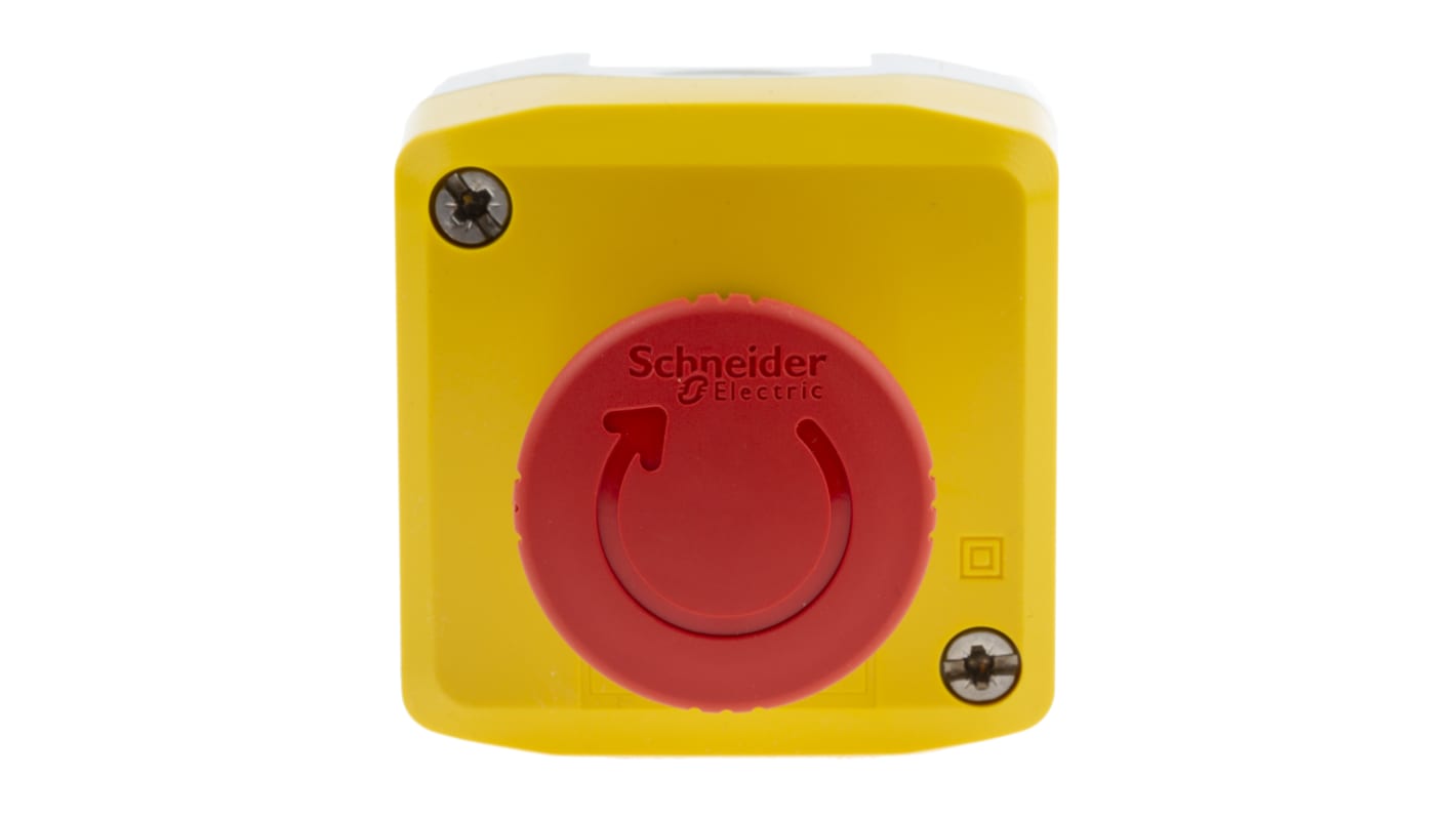 Bouton d'arrêt d'urgence Schneider Electric Harmony XALK, Montage en surface, dia. 40mm