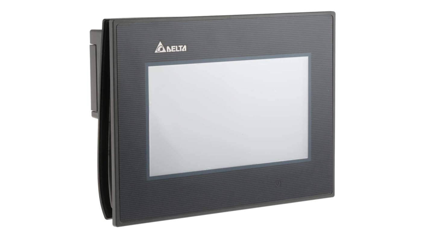 Pantalla táctil HMI Delta Electronics DOP-B de 7", TFT LCD, Color, 800 x 480pixels, conectividad COM