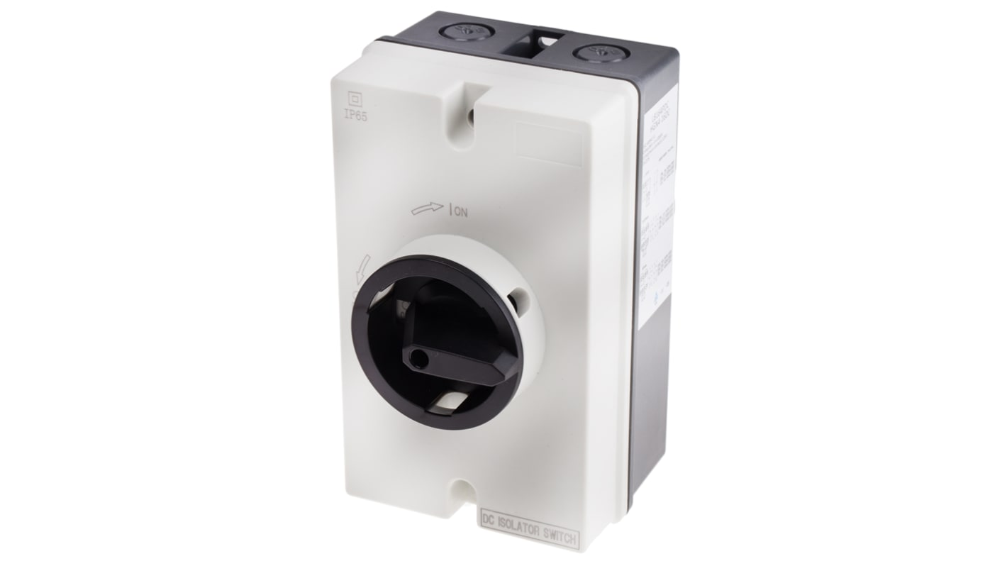 RS PRO 4P Pole Panel Mount Isolator Switch - 16A Maximum Current, IP65