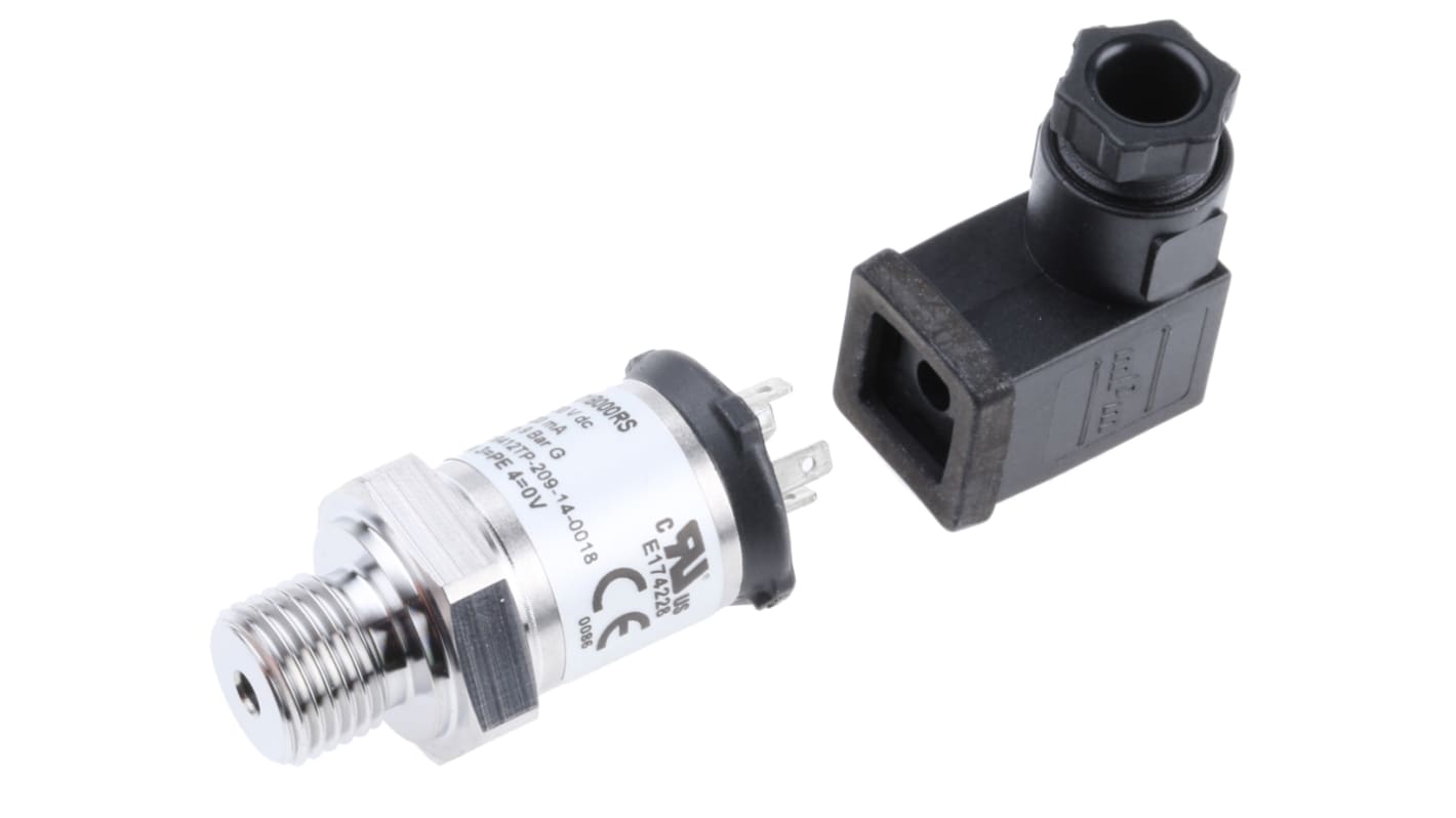 Sensor de presión manométrica Gems Sensors, -1bar → 9bar, G1/4, 8 → 30 V dc, salida Corriente, para Líquido,