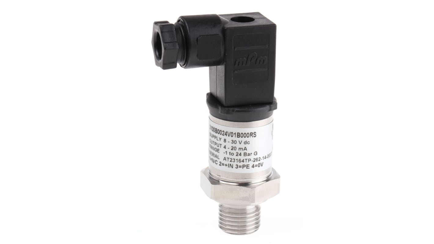 Capteur de pression Gems Sensors, Relative 24bar max, pour Liquide, gaz, G1/4