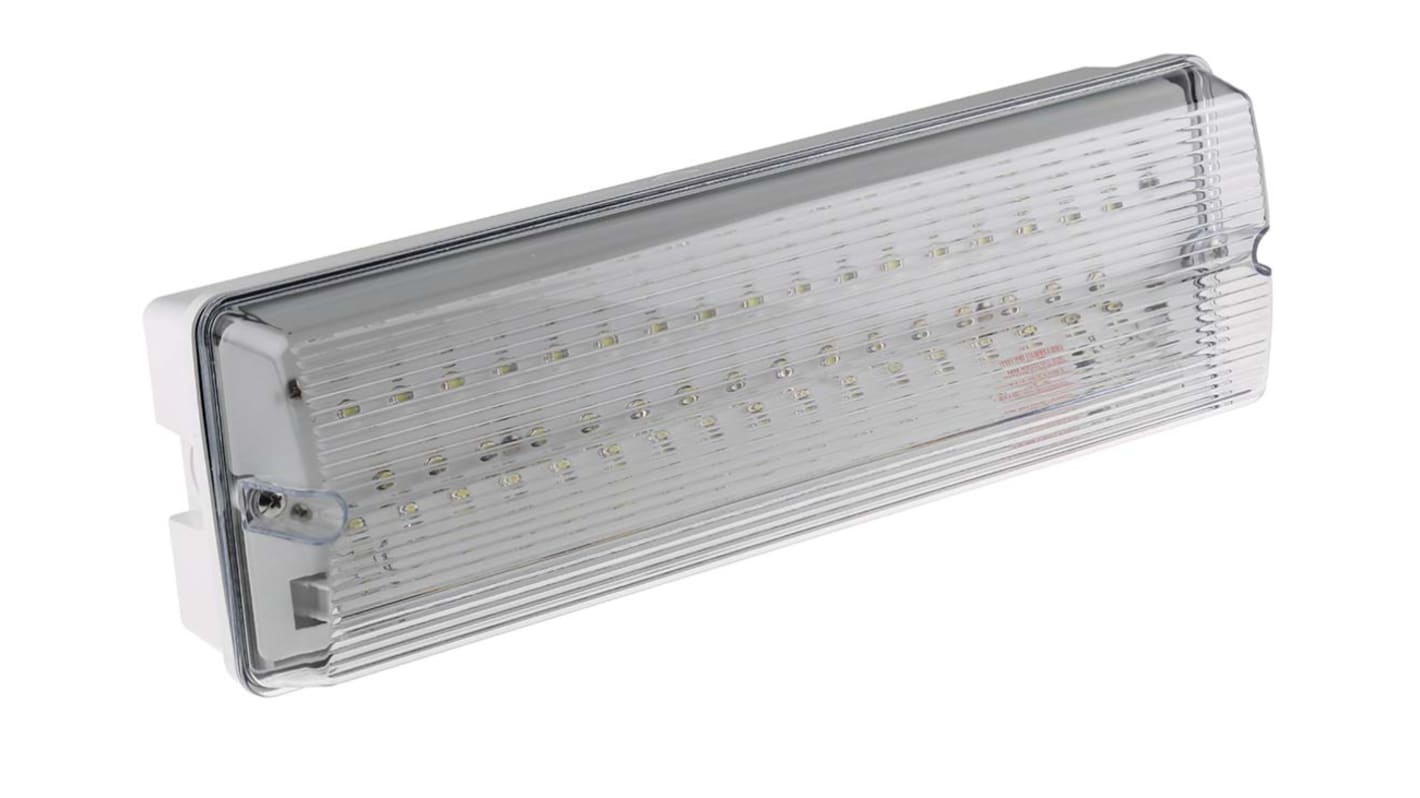 RS PRO LED Notbeleuchtung, 230 V / 6 W 200 lm, 117 mm x 352 mm x 76 mm, IP65