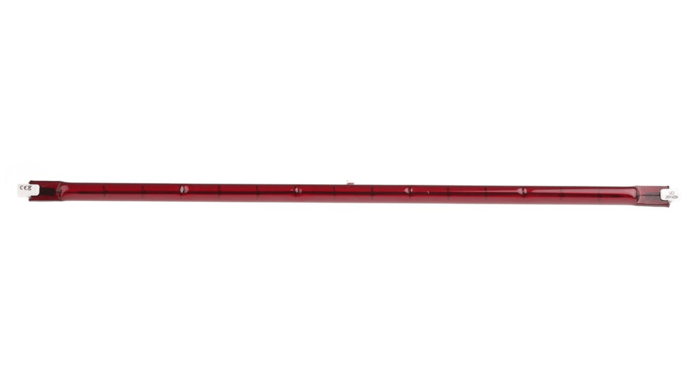Infrazářič, 1400 W, objímka žárovky: R7S, 230 V, délka: 348 mm, průměr: 10mm barva povrchu červená 5000h RS PRO