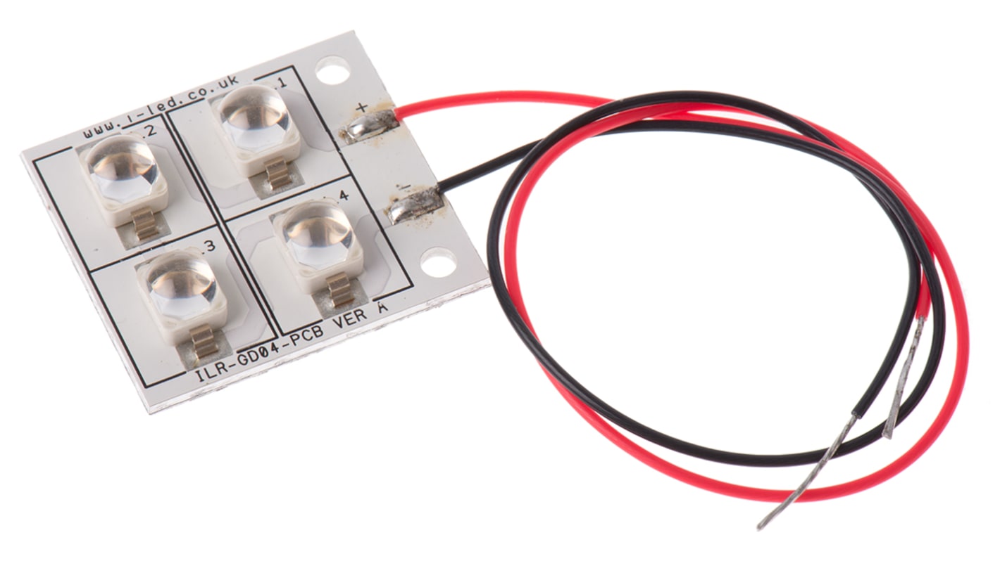 ILS, Golden DRAGON PowerCluster IR-LED Modul, PCB 1720mW, 850nm, 1720mW/sr, ±12°, 2-Pin, SMD 4-LEDs