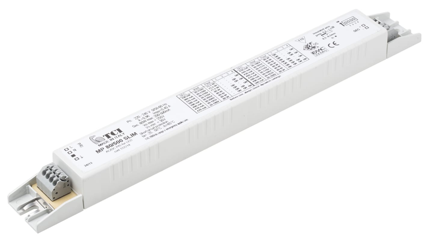 RS PRO Elektronisk Forkobling for belysning, For LED, 80 W, 220 → 240 V