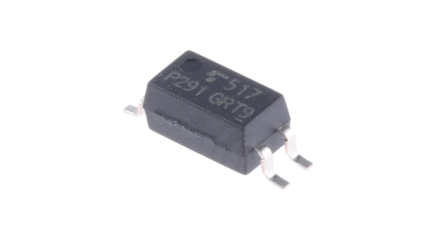 Toshiba, TLP291(GR DC Input Transistor Output Optocoupler, Surface Mount, 4-Pin SOIC