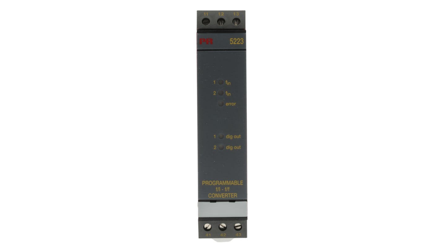 PR Electronics 5 Signalwandler, Programmierbarer Konverter, Frequenz 0 → 20kHz EIN