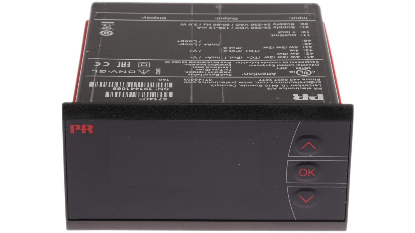 Indicador de proceso PR Electronics 5700, con display LED, para Corriente, Señal de Potenciómetro, Resistencia,