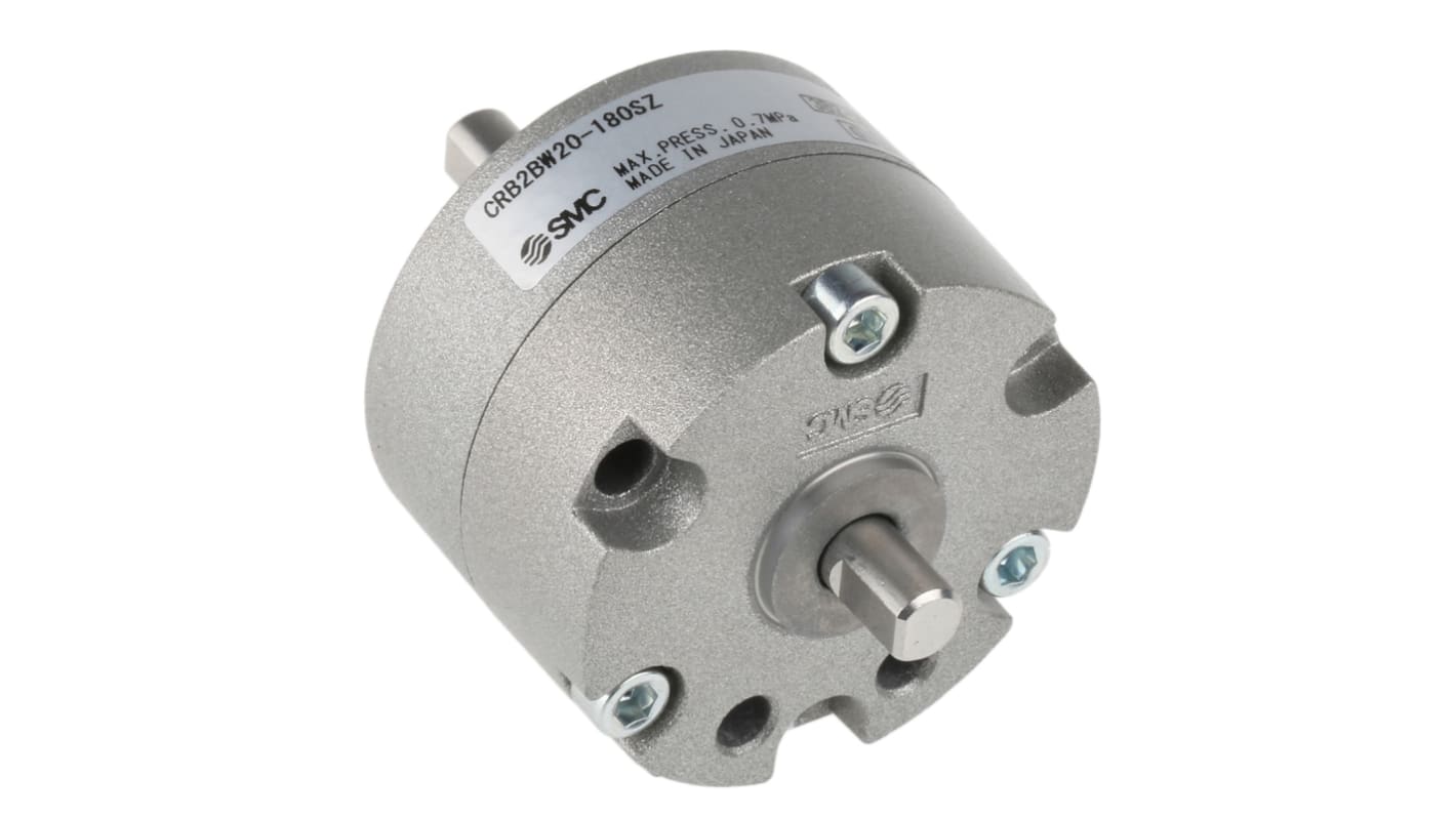 SMC CRB Series 0.7 MPa Double Action Pneumatic Rotary Actuator, 180° Rotary Angle, 20mm Bore