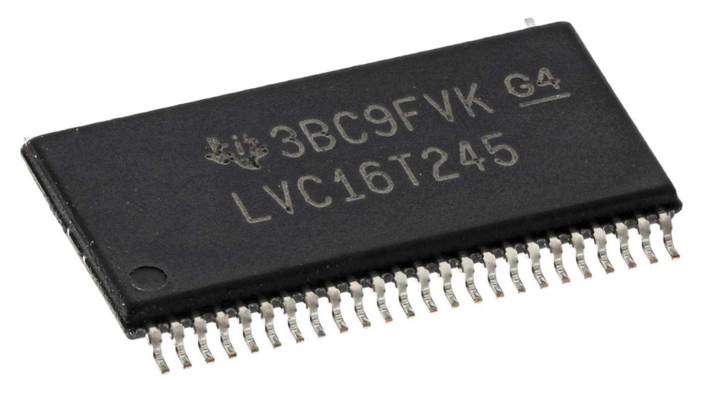 Ricetrasmettitore di bus SN74LVC16T245DGGR, 74LVC, 16-Bit, Non-invertente, 48-Pin, TSSOP