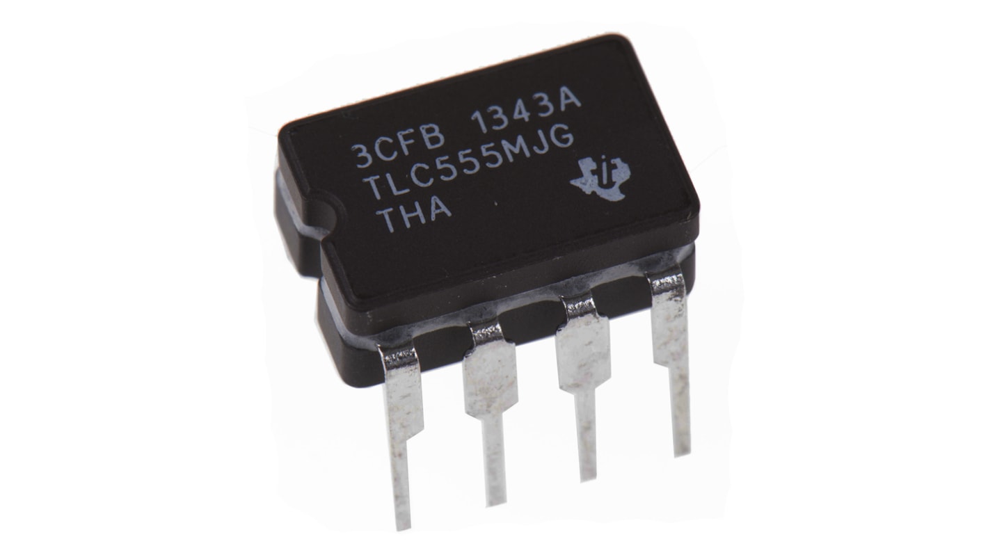 Texas Instruments Timer-Stromkreis, Durchsteckmontage, Standard, 2.1MHz, 8-Pin, CDIP, 2 V- 15 V