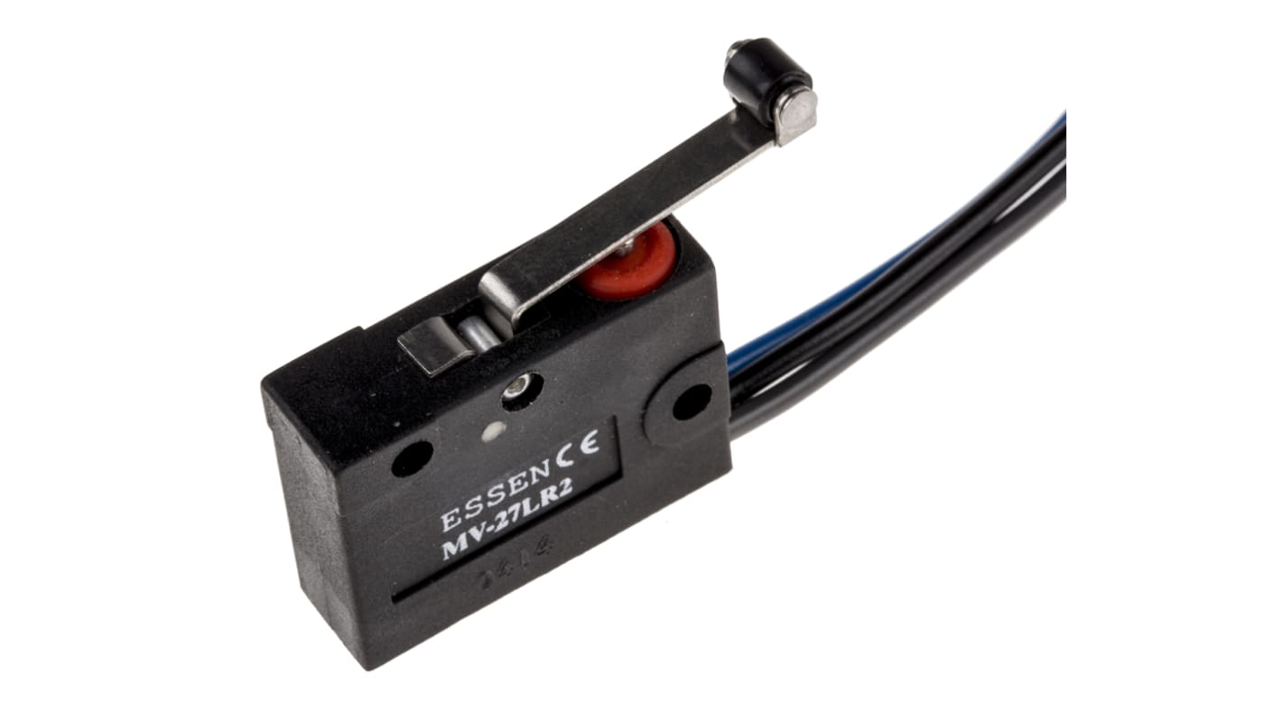 RS PRO Long Roller Lever Micro Switch, Solder Terminal, 5 A @ 250 V ac, SP-CO, IP67