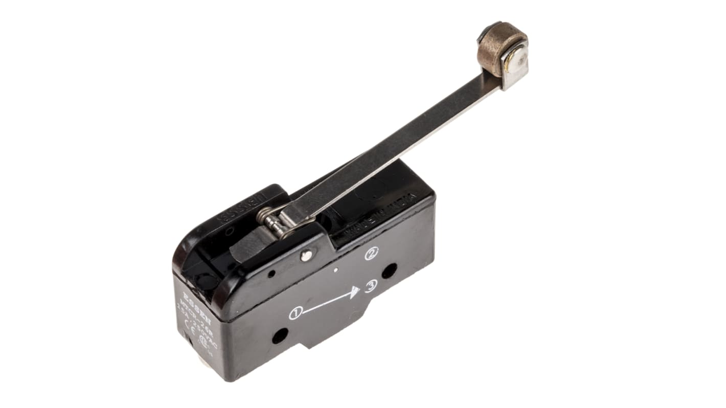 RS PRO Roller Lever Micro Switch, Screw Terminal, 15 A @ 250 V ac, SP-CO