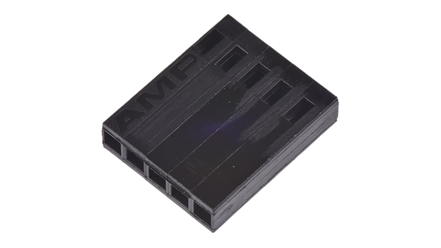 Carcasa de conector TE Connectivity 1-87499-0, Serie AMPMODU MOD IV, paso: 2.54mm, 5 contactos, , 1 fila filas, Recto,