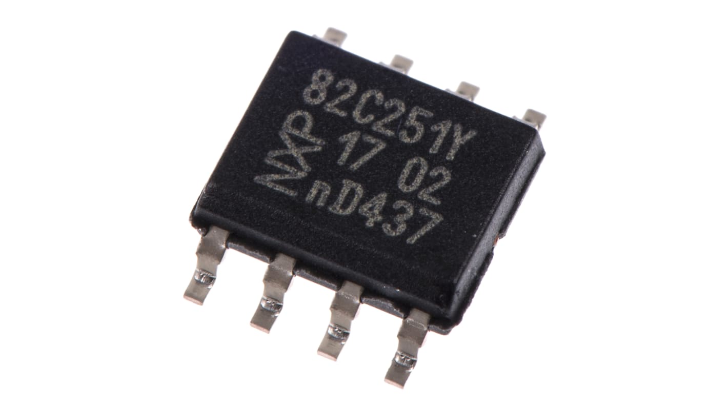 NXP CAN-Transceiver, 1Mbit/s 1 Transceiver ISO 11898-24 V, Standby 275 μA, SOIC 8-Pin