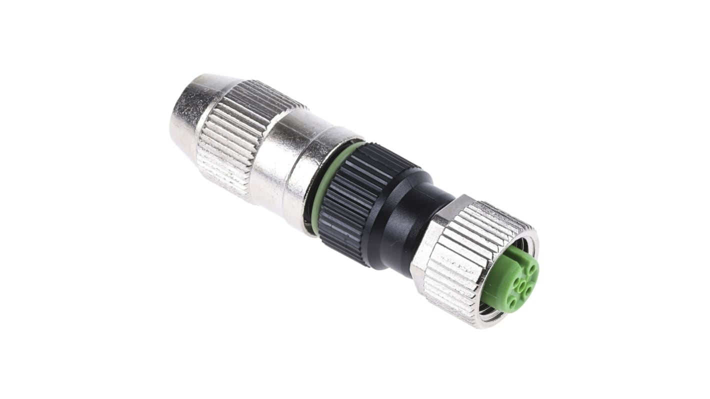 Murrelektronik Circular Connector, 4 Contacts, Cable Mount, M12 Connector, Socket, Female, IP65, IP67, 7000 Series