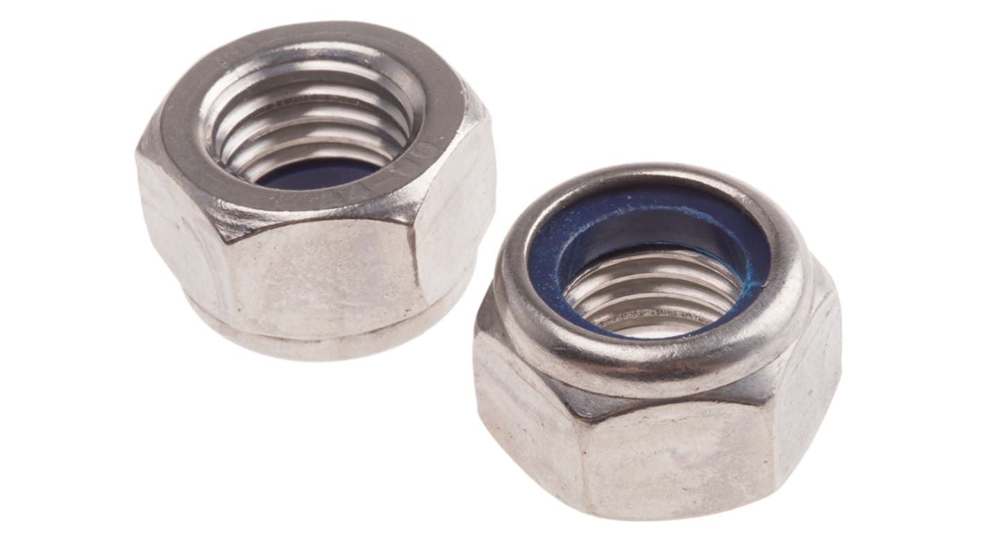 RS PRO Stainless Steel Lock Nut, DIN 985, M16 RS