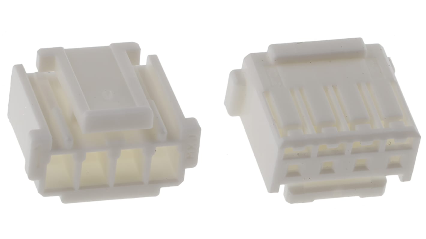 Carcasa de conector Molex 51103-0400, paso: 2.5mm, 4 contactos, , 1 fila filas, Recto, Hembra, Montaje de Cable