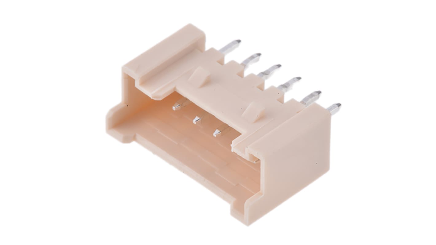 Molex Sherlock Series Straight Through Hole PCB Header, 6 Contact(s), 2.0mm Pitch, 1 Row(s), Shrouded