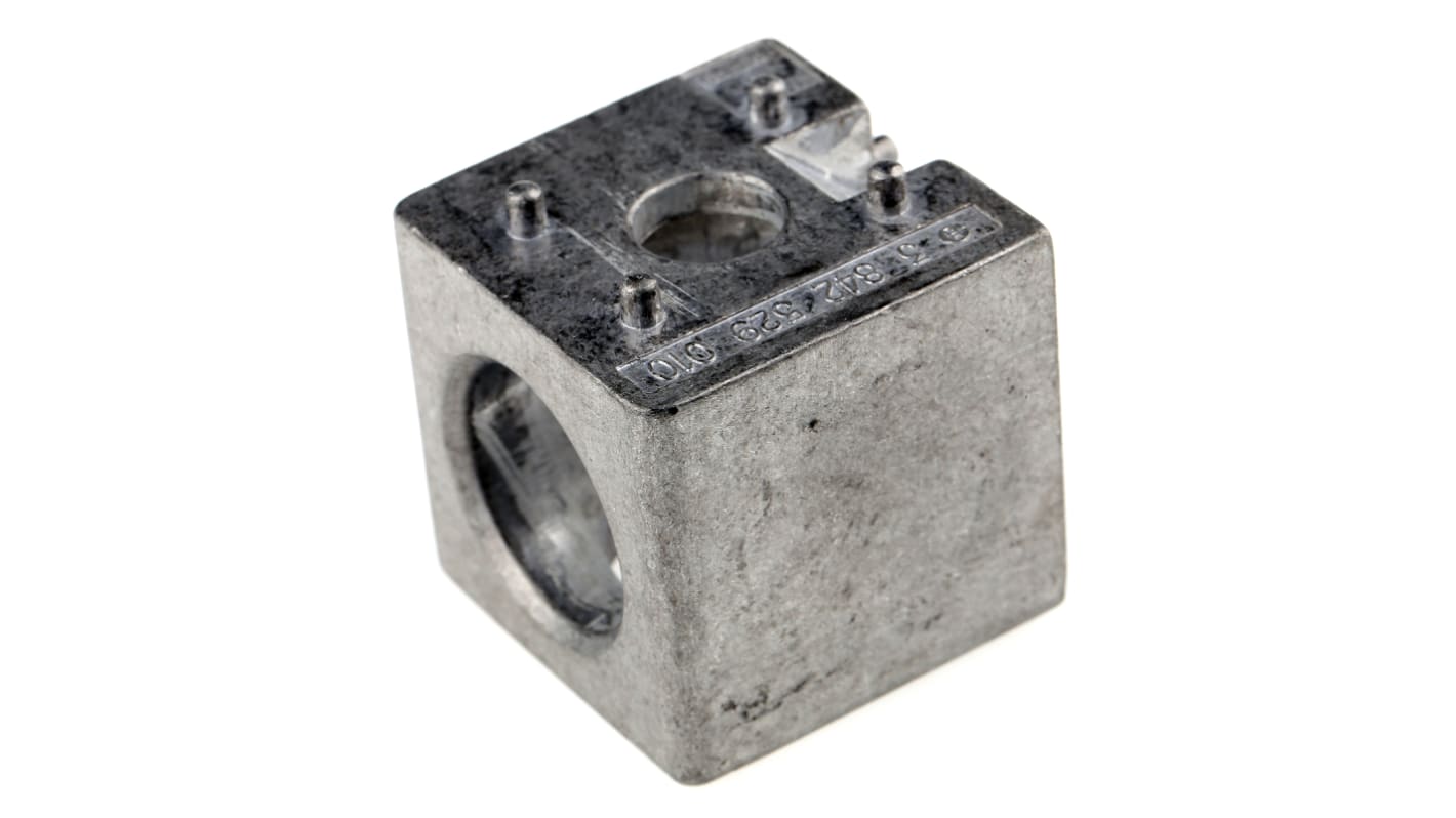 Raccord en cube Bosch Rexroth, profilé 40 mm, filetage S12, rainure 10mm en Aluminium