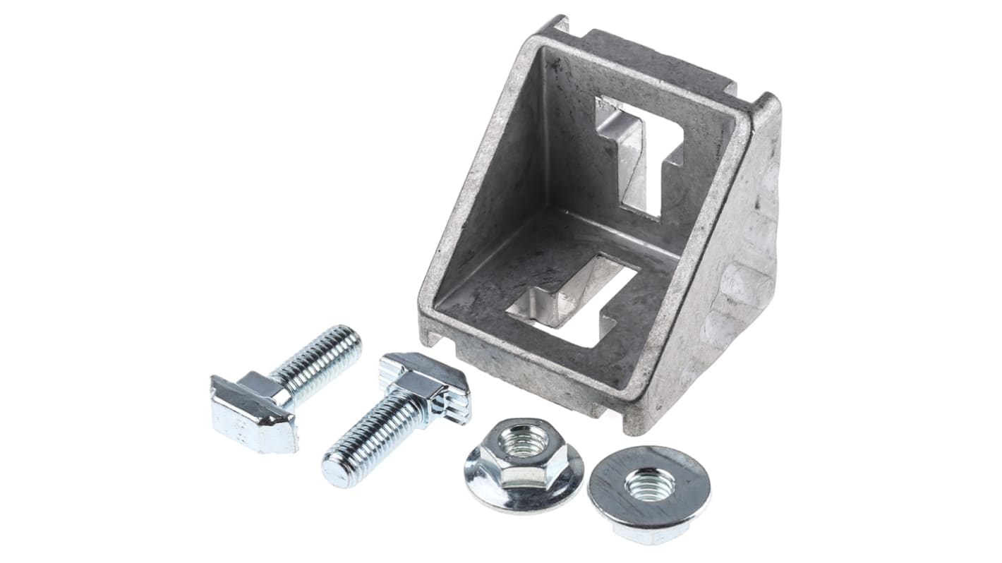 Equerre de fixation Bosch Rexroth, profilé 50 mm, L. 50mm, filetage M8, rainure 10mm en Aluminium