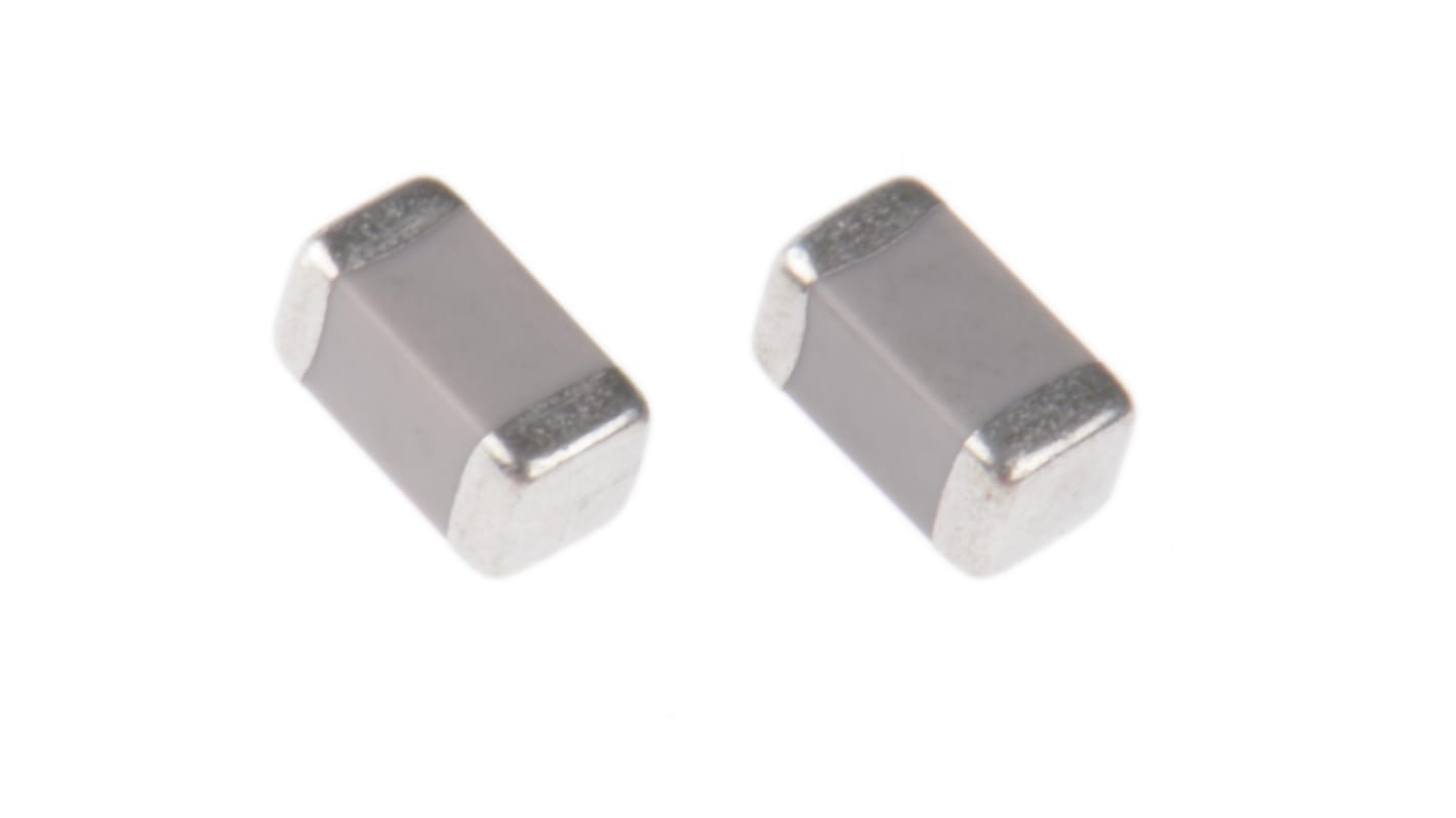 Murata 100nF Multilayer Ceramic Capacitor MLCC, 50V dc V, ±5% , SMD