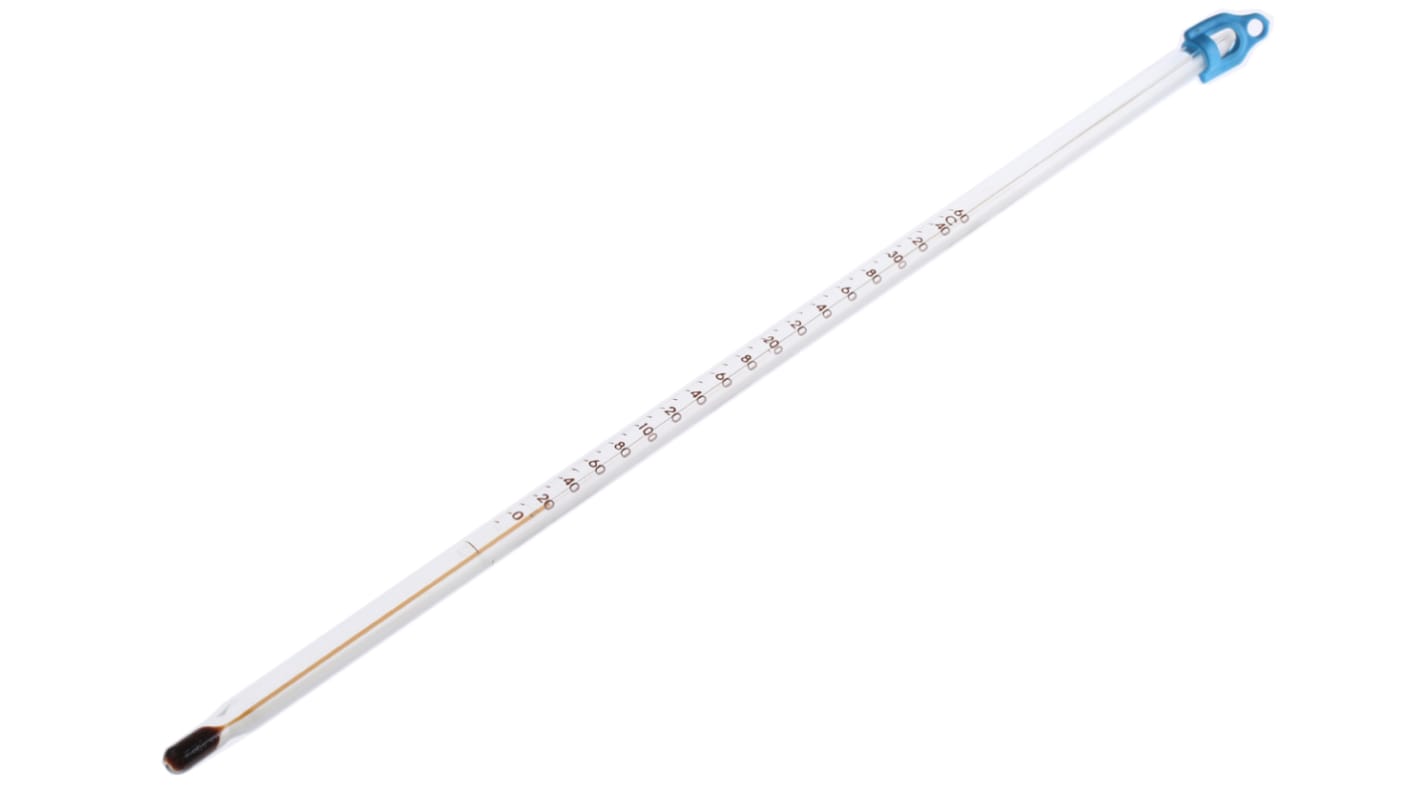 Brannan Immersion Glass Thermometer, +360 °C max