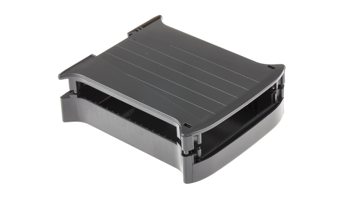 Caja para carril DIN Italtronic serie Railbox, de ABS; policarbonato de color Negro, 101 x 35 x 120mm