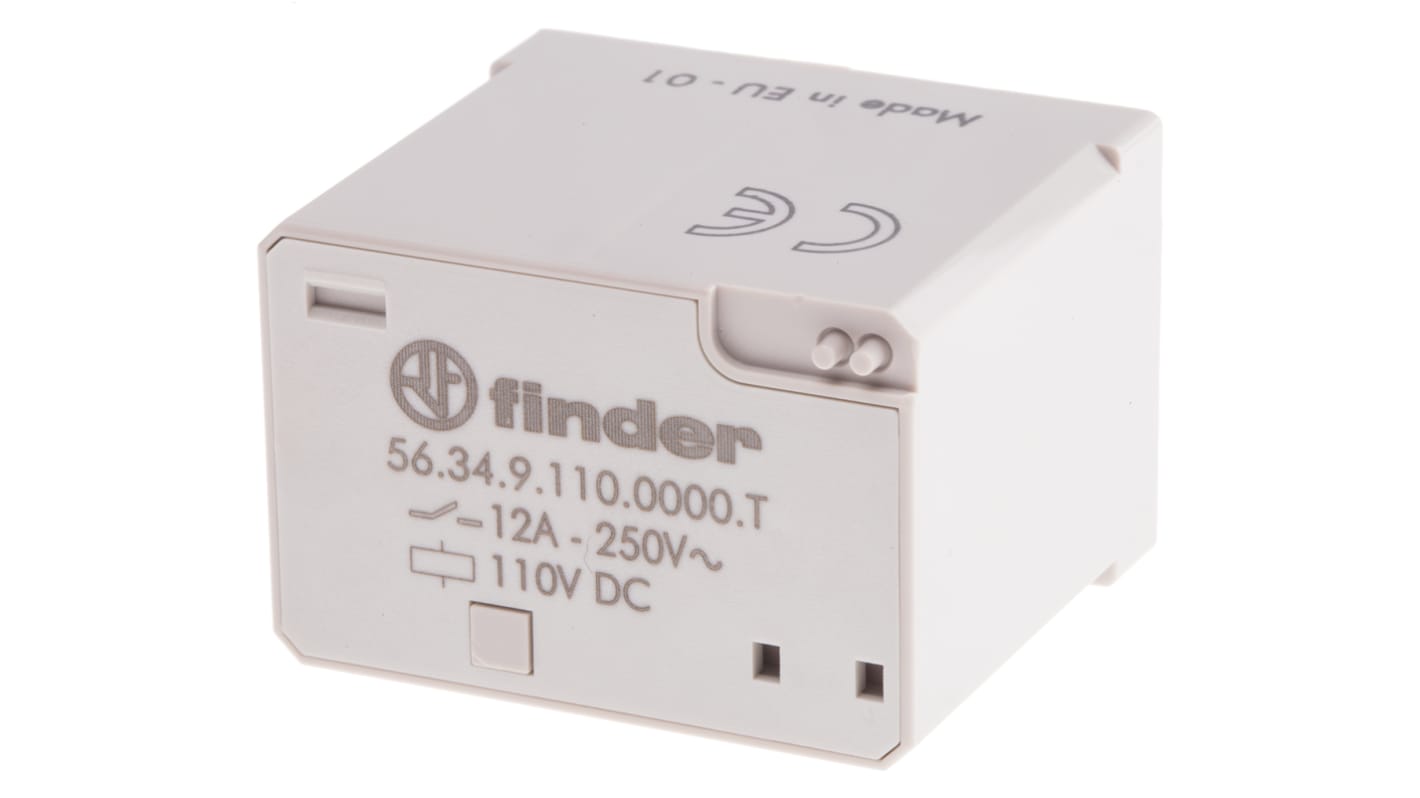 Finder パワーリレー 110V dc, 4c接点 プラグイン タイプ
