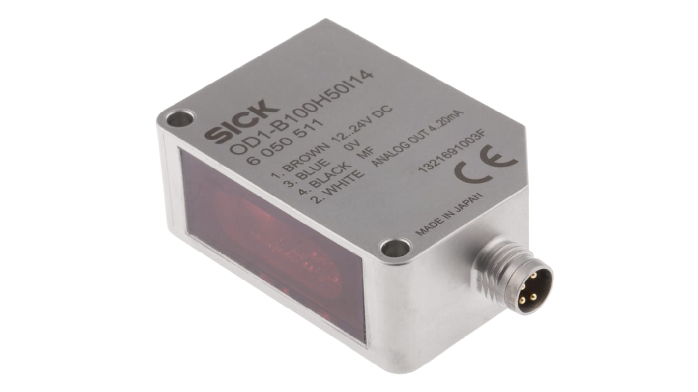 Sick Background Suppression Distance Sensor, Block Sensor, 50 mm → 150 mm Detection Range