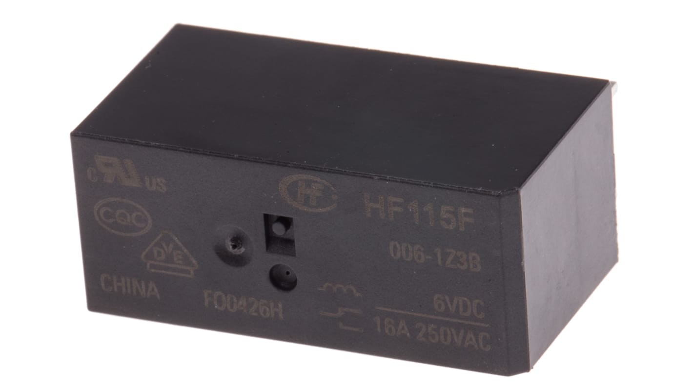 RS PRO PCB Mount Non-Latching Relay, 6V dc Coil, 16A Switching Current, SPDT