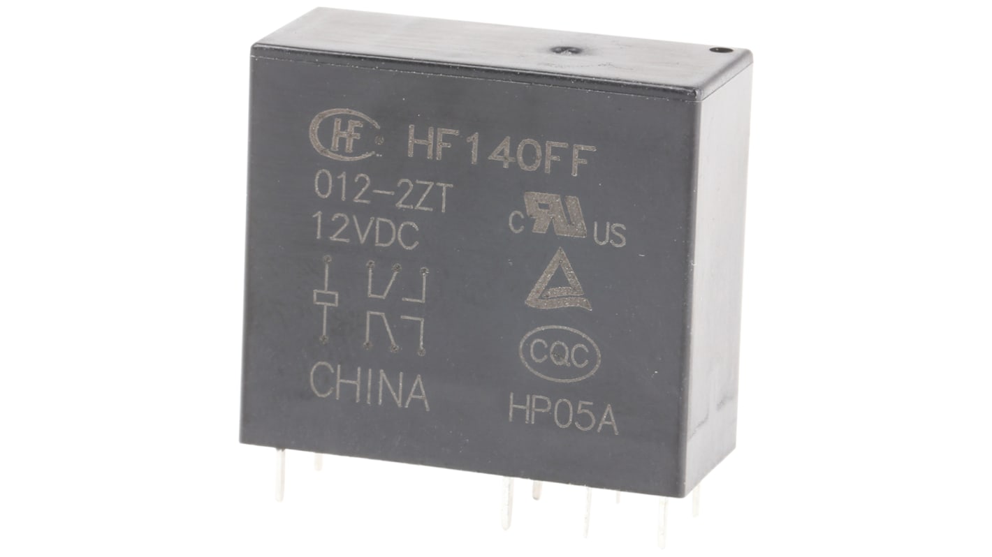 RS PRO PCB Mount Power Relay, 12V dc Coil, 10A Switching Current, DPDT RS