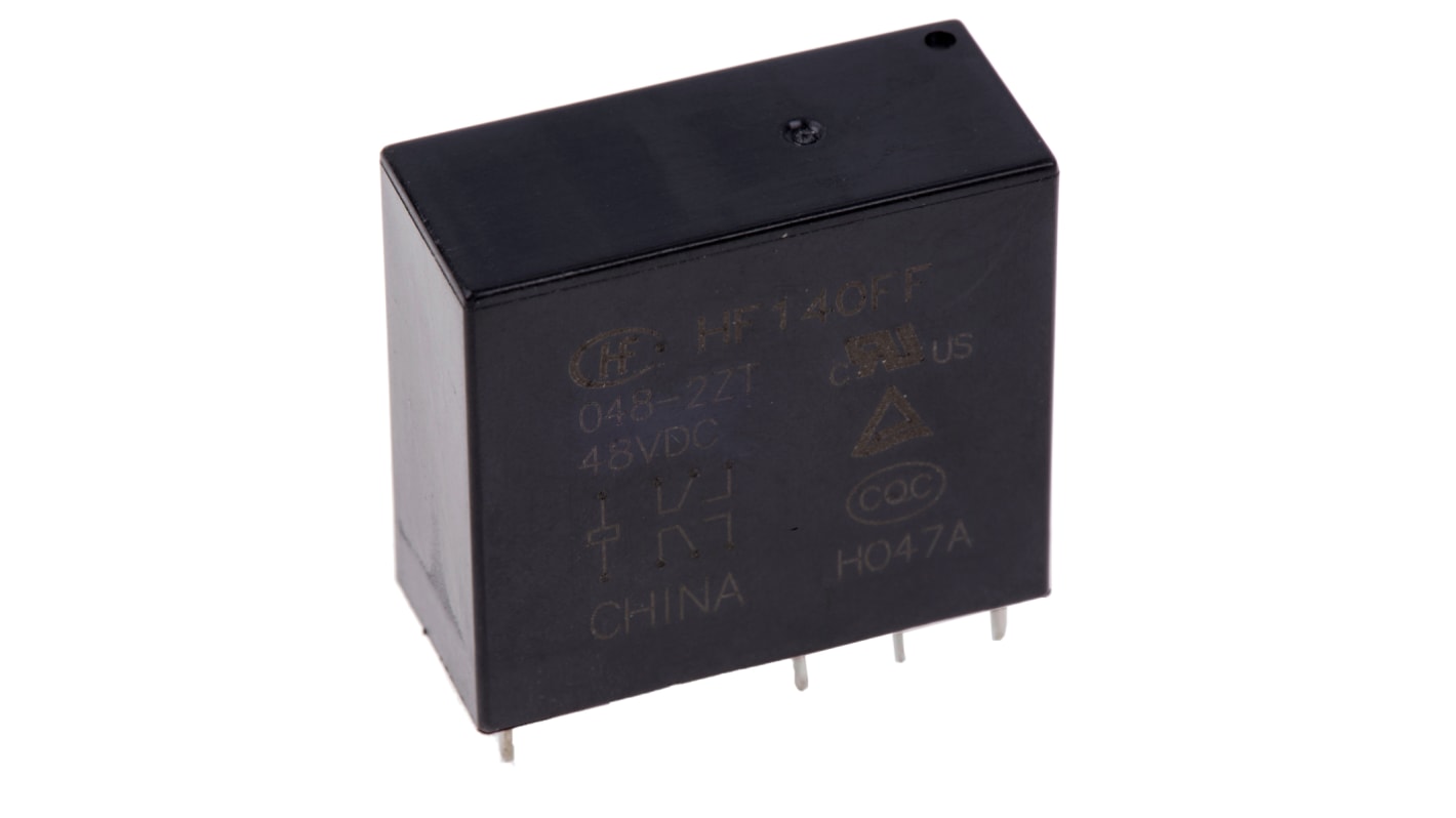 RS PRO PCB Mount Power Relay, 48V dc Coil, 10A Switching Current, DPDT RS